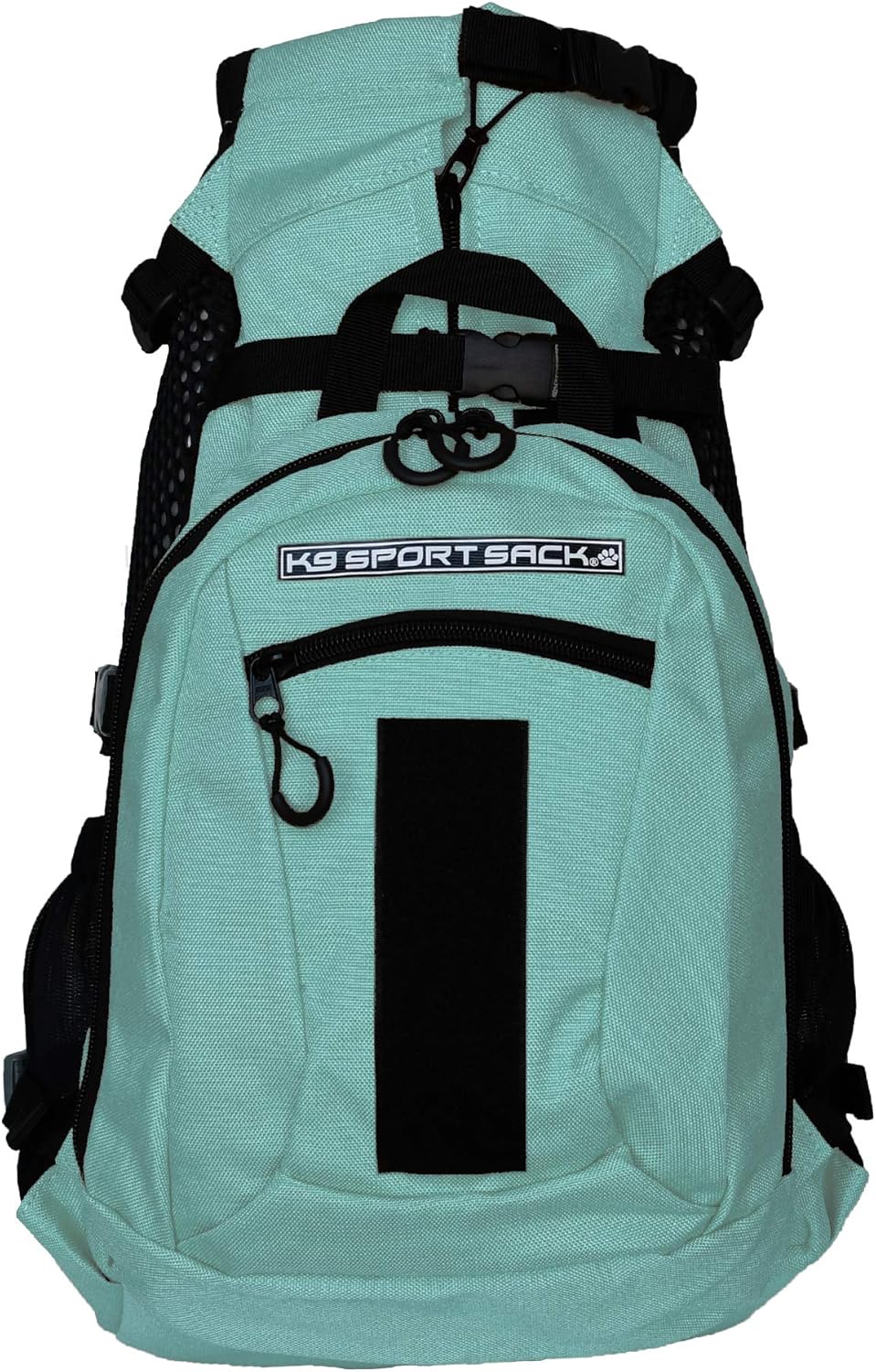 K9 Sport Sack Plus 2 - Medium, Summer Mint - Ideal for Dogs 17-19” Long - Adjustable, Backpack-Style Carrier with Multi-Functional Storage Pack, Thick Shoulder Straps & Padded Back Panel