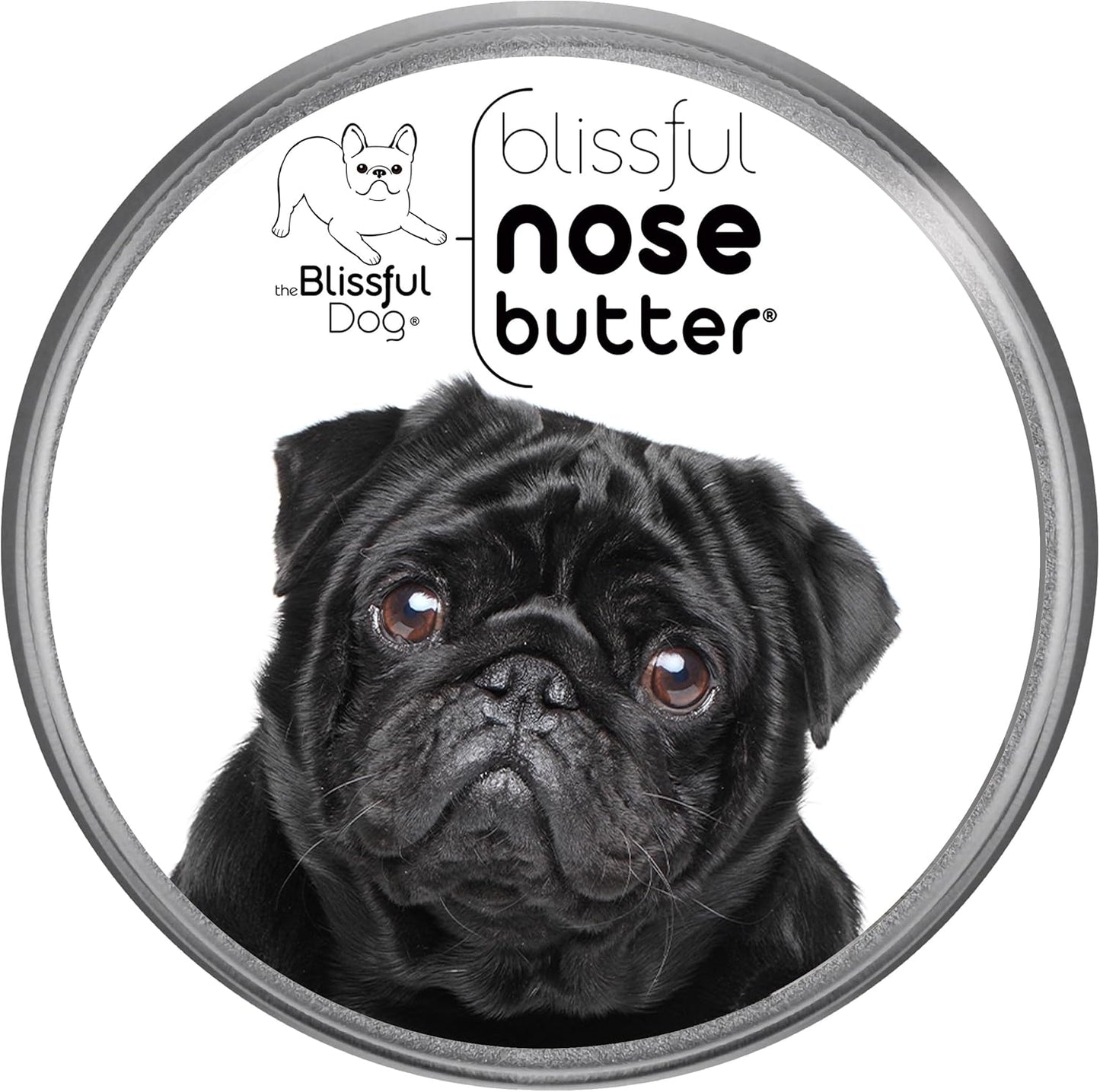 The Blissful Dog Black Pug Unscented Nose Butter, 16oz
