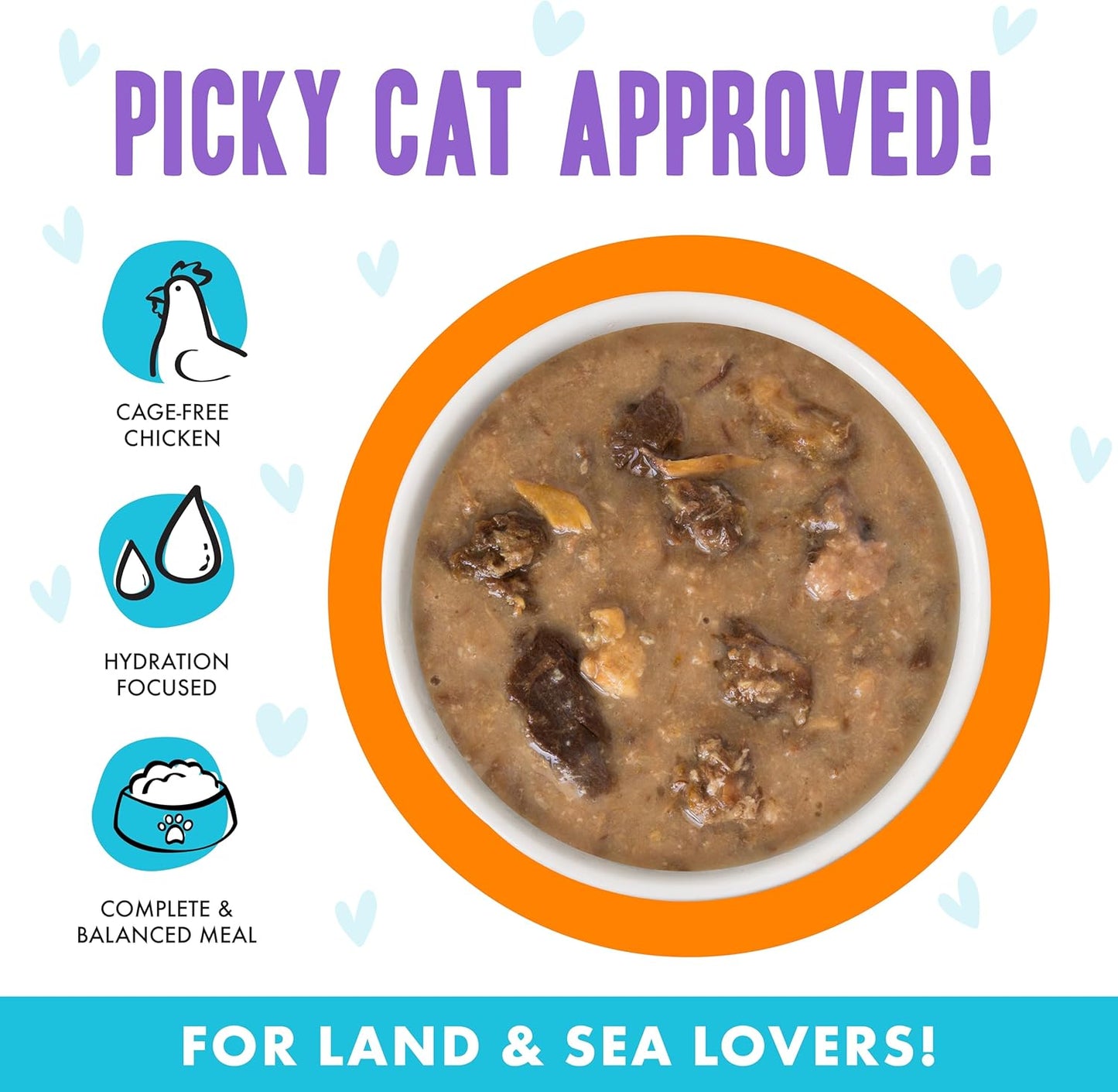 Weruva B.F.F. OMG - Best Feline Friend Oh My Gravy!, Purr-FECT Plannin'! with Chicken, Turkey & Salmon in Gravy Cat Food, 2.8oz Pouch (Pack of 12)