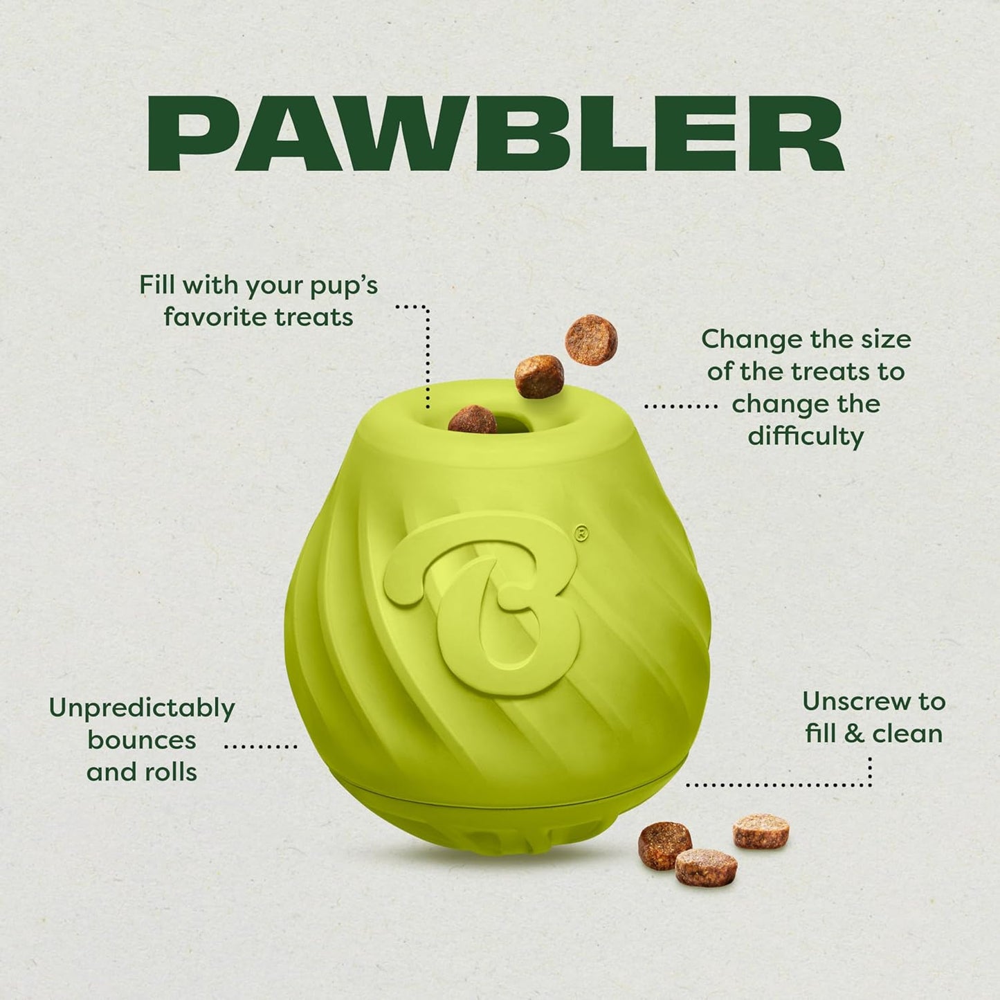 Benebone 3-Pack Ball/Bone Medium/Pawbler