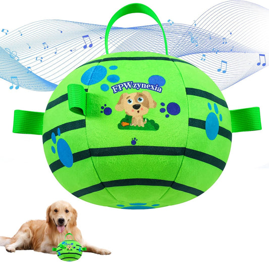 Interactive Dog Toys,Remote Control Dog Balls with Jumping, Rolling & Moving Functions - Includes a Vibrating Dog Ball and Durable Chew Fabric for Safe Play (4.53")