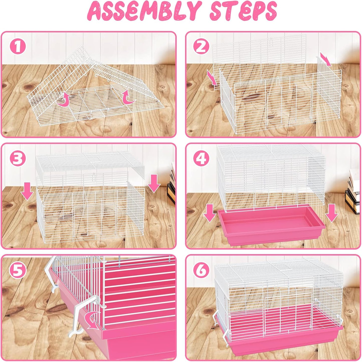 Hamster cage for Hamsters, Gerbils, mice, Rats, Small Guinea Pigs and Other Small Animals.