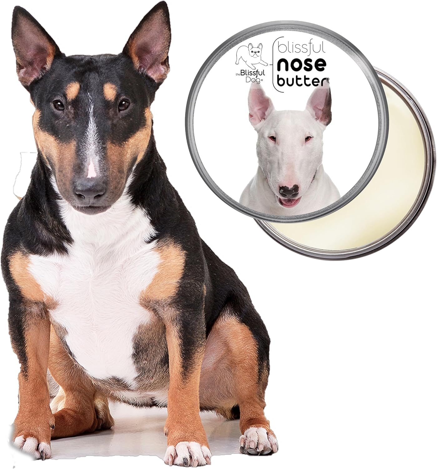 The Blissful Dog Bull Terrier Unscented Nose Butter, 1 oz