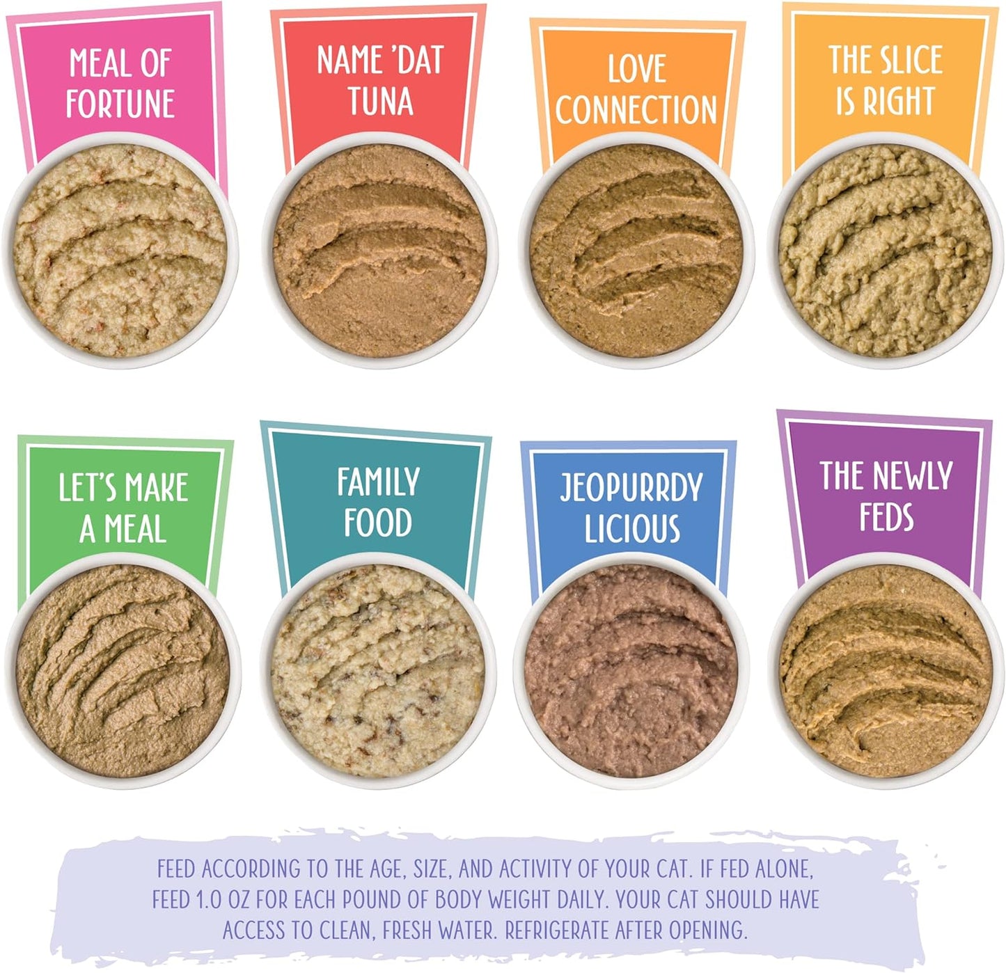 Weruva Slide N' Serve Paté Wet Cat Food, The Showcase Chowdown Variety Pack, 2.8oz Pouch, Pack of 16