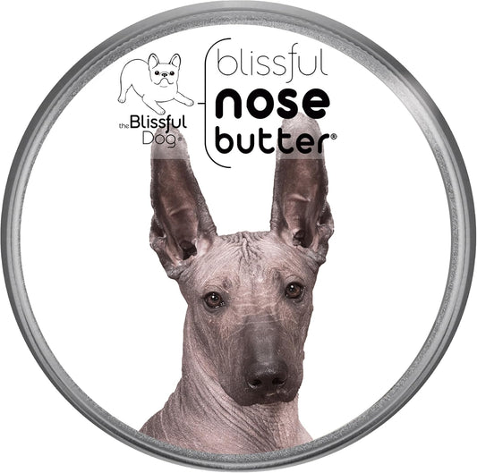 The Blissful Dog Xoloitzcuintli Nose Butter for Dry, Cracked Skin, Lick-Safe Dog Nose Balm with Moisturizing Shea Butter, Almond, Olive, and Essential Oils, Pet Supplies, Uncented, 8 oz.