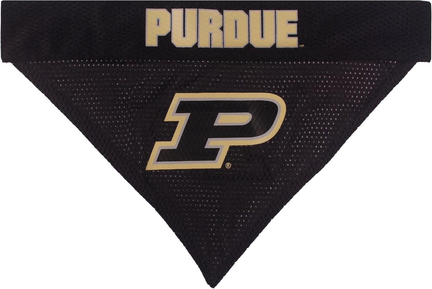Pets First Collegiate Pet Accessories, Reversible Bandana, Purdue Boilermakers, Small/Medium
