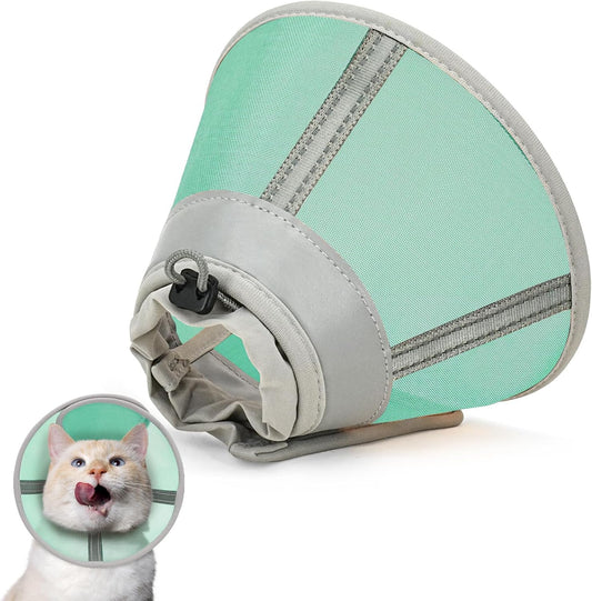 Cat Cone Collar Soft, Cat Recovery Collar for Large Medium Small Cats Kittens, Pet Cone Alternative After Surgery