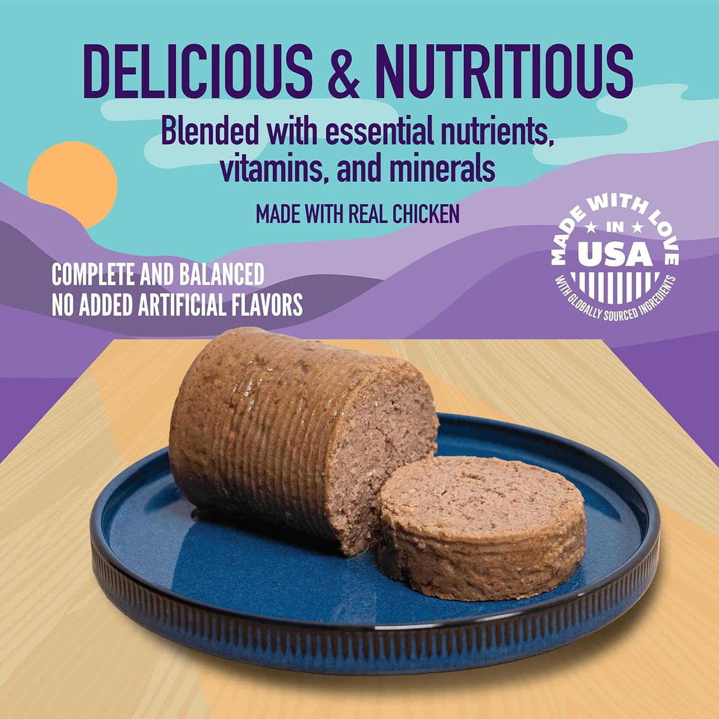 A Strong Heart Canned Wet Cat Food, Liver & Chicken Dinner - 13.2 oz Cans (Pack of 12), Made in The USA with Real Chicken & Liver