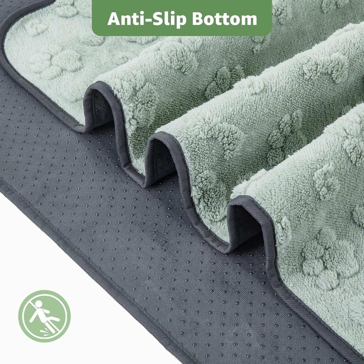 LOOBANI Washable Pee Pads for Dogs: 2 Pack Super Absorbent Reusable Puppy Pads, Leakproof and Waterproof Dog Training Pads Whelping Pads for Potty, Floor, Crate, Couch Bed and Travel, 18"x24"