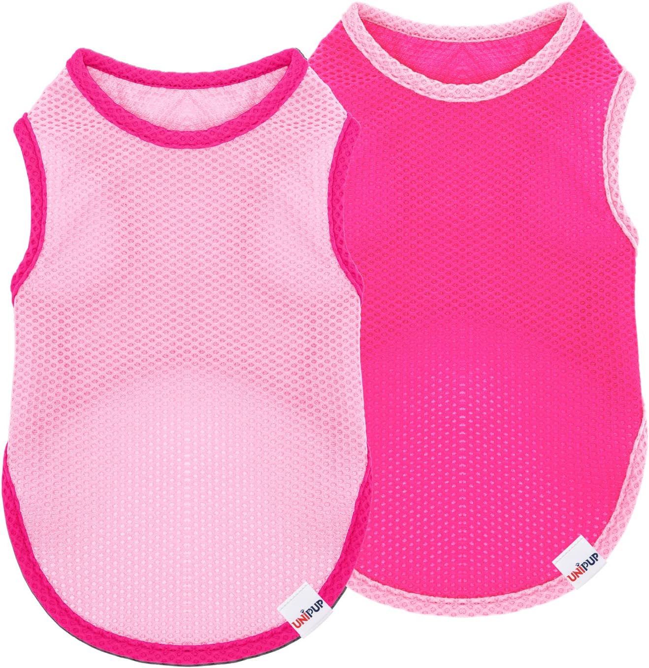 2 Pack Cooling Shirts for Dogs, Breathable Lightweight Dog Shirts for Small Dogs Girl, Sleeveless Sun Protection Shirt for Dog&Cat Puppy Vest Pet Apparel P23ST00601M