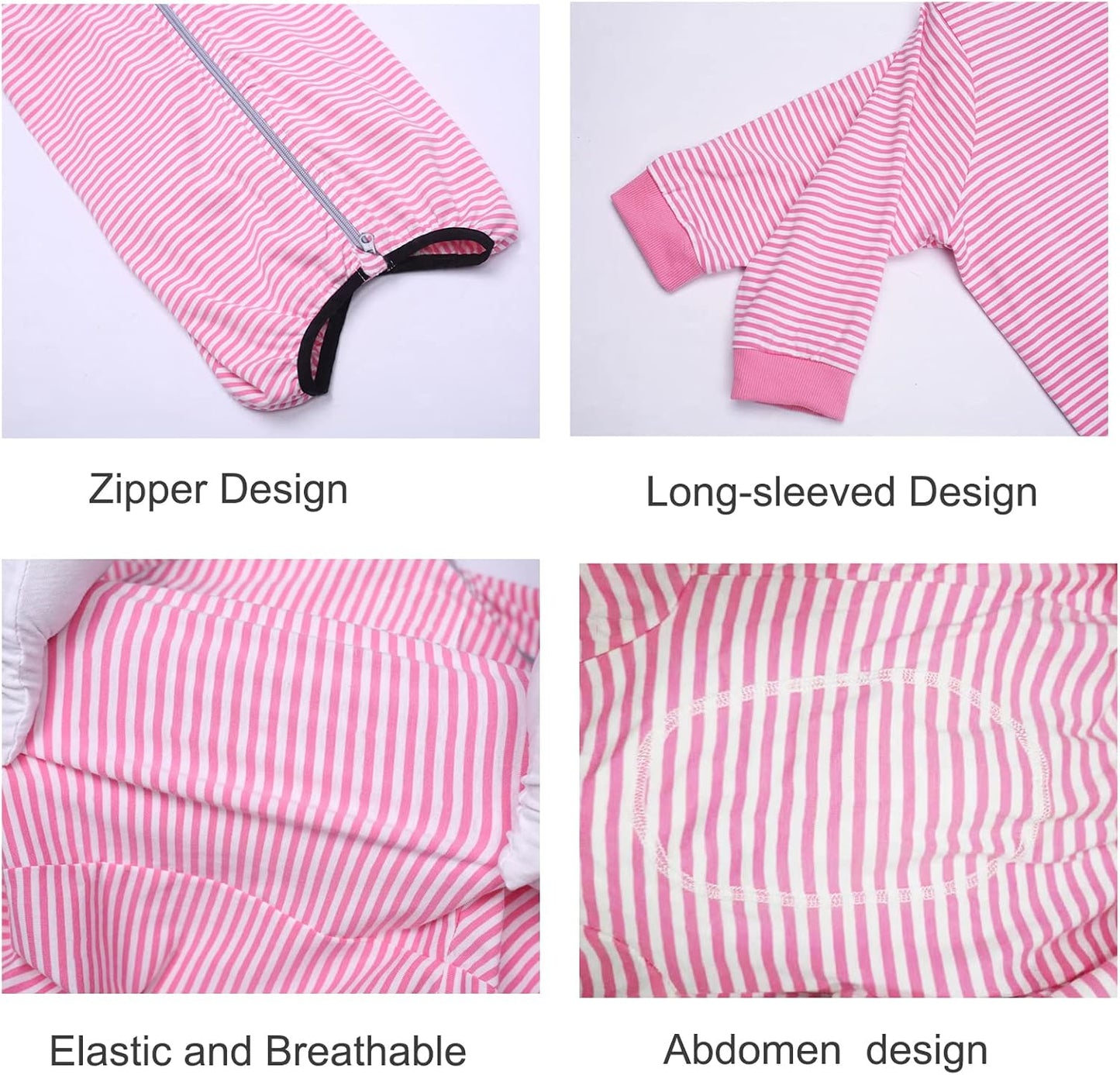 Yeapeeto Dog Onesie Surgery Recovery Suit for Large Medium Bodysuit Dogs Pajamas PJS Full Body for Shedding, Prevent Licking, Wound Protection, Cone Alternative (3XL, Pink)