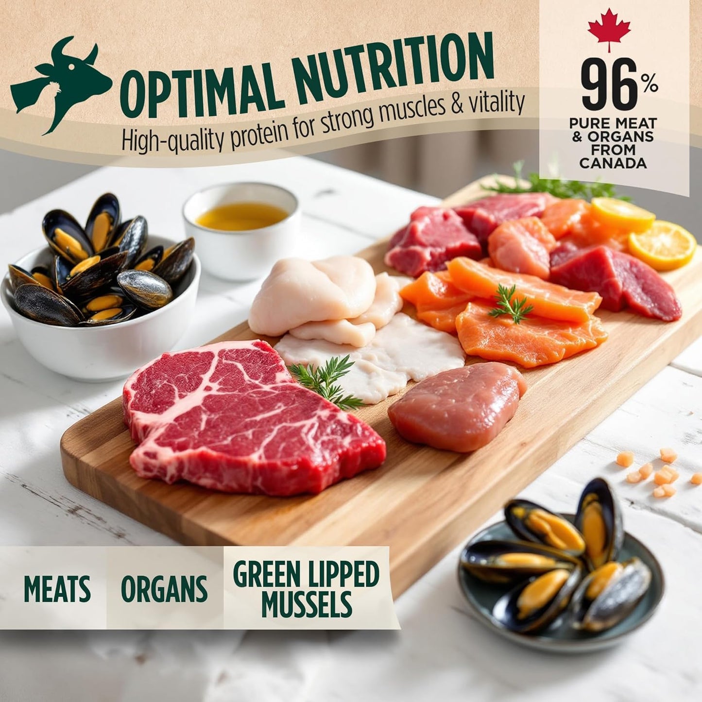 ZEAL Canada Air-Dried Salmon & Duck Recipe for Dogs - Superfood Omega-3 Rich, Dual-Protein, Grain Free, No Fillers, Complete Nutrition (Salmon & Duck, 1 lb)