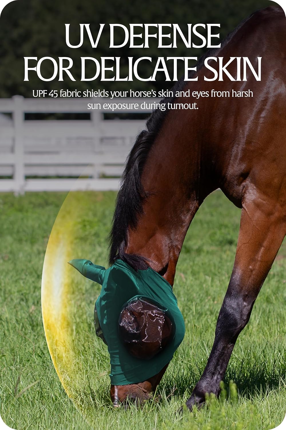 Equinavia Bug Out Fly Mask | Against Flies, Insects, UV Rays - Turquoise - Warmblood