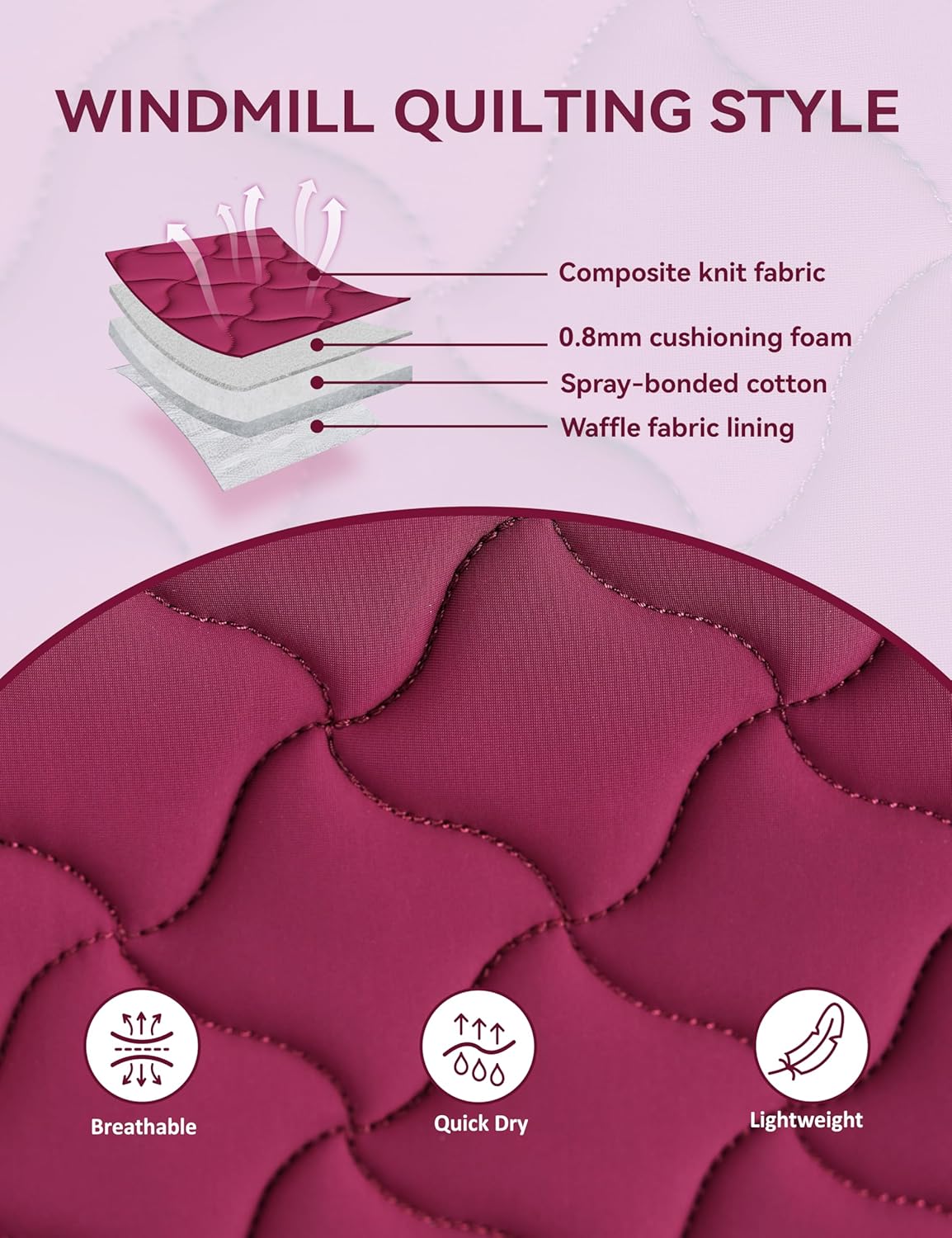 Close Contact Non-Slip Design Horse Riding Pad Moisture-Wicking Shock Absorbing English Saddle Pad for Horses