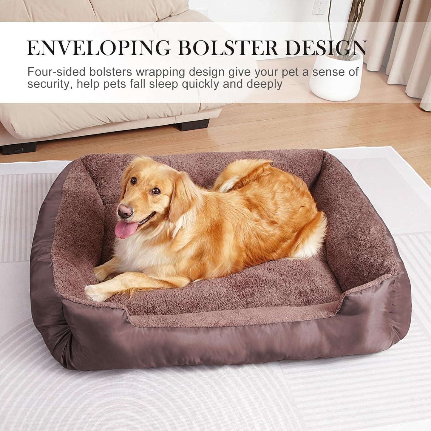 Dog Beds for Large Dogs, Pet Bed with Machine Washable Comfortable and Safety for Large Dogs