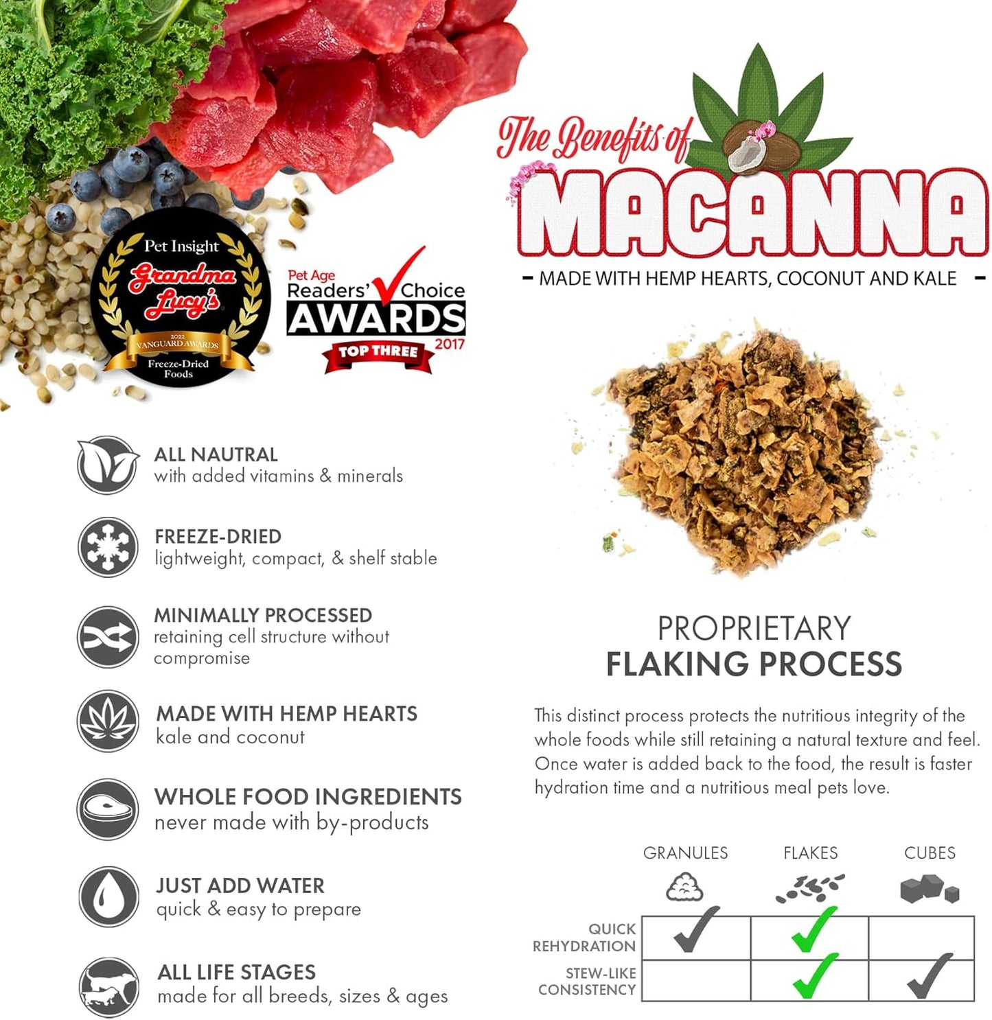 Grandma Lucy's Macanna Beef Dog Food - 8lb