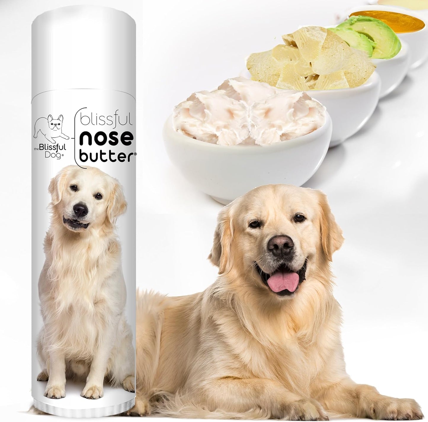 The Blissful Dog Golden Retreiver Unscented Nose Butter - Dog Nose Butter, 0.50 Ounce