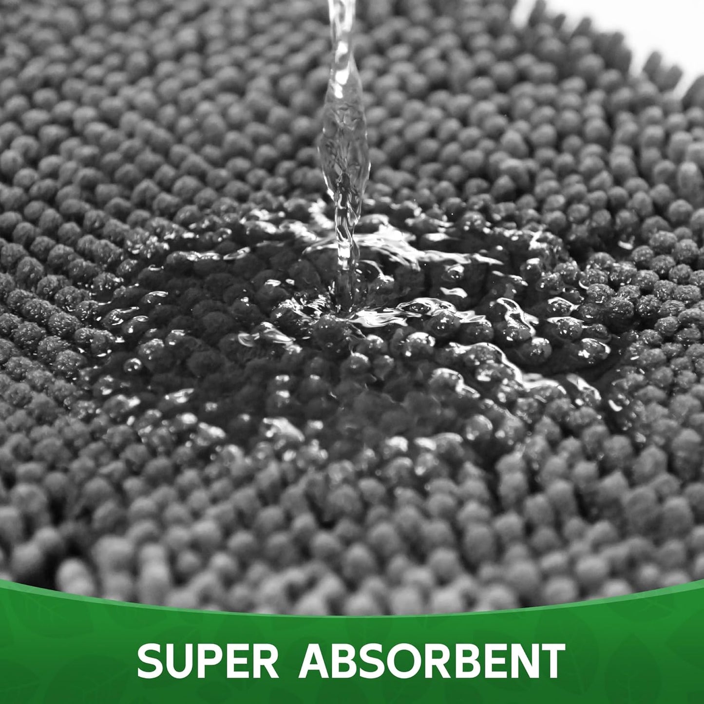 Dog Door Mat Indoor Entrance, 48" x 30" Absorbent Quick-Drying Mud Rugs, Non-Slip Door Rugs for Entryway Indoor Washable, Soft Chenille Dog Mat for Muddy Paws