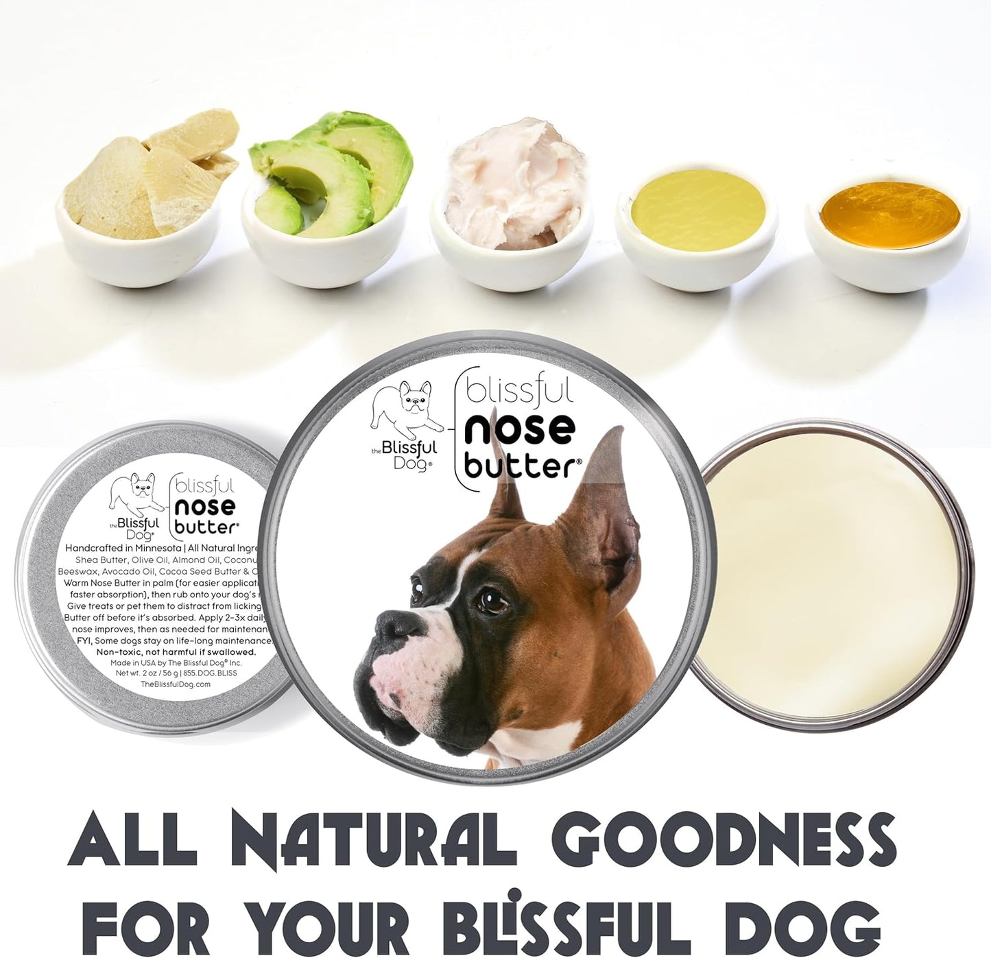 The Blissful Dog Show Boxer Unscented Nose Butter, 4-Ounce