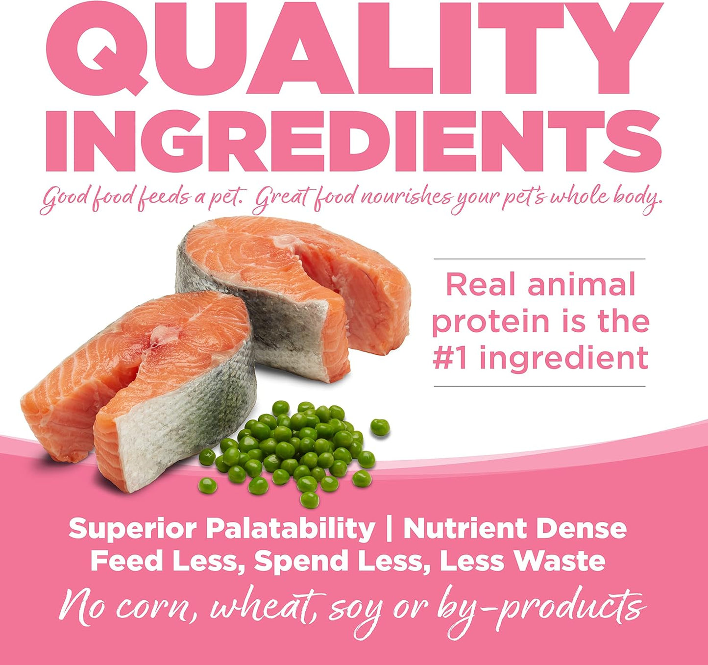 NutriSource Pure Vita Limited Ingredient Grain Free Dry Dog Food, Salmon and Peas, 25LB