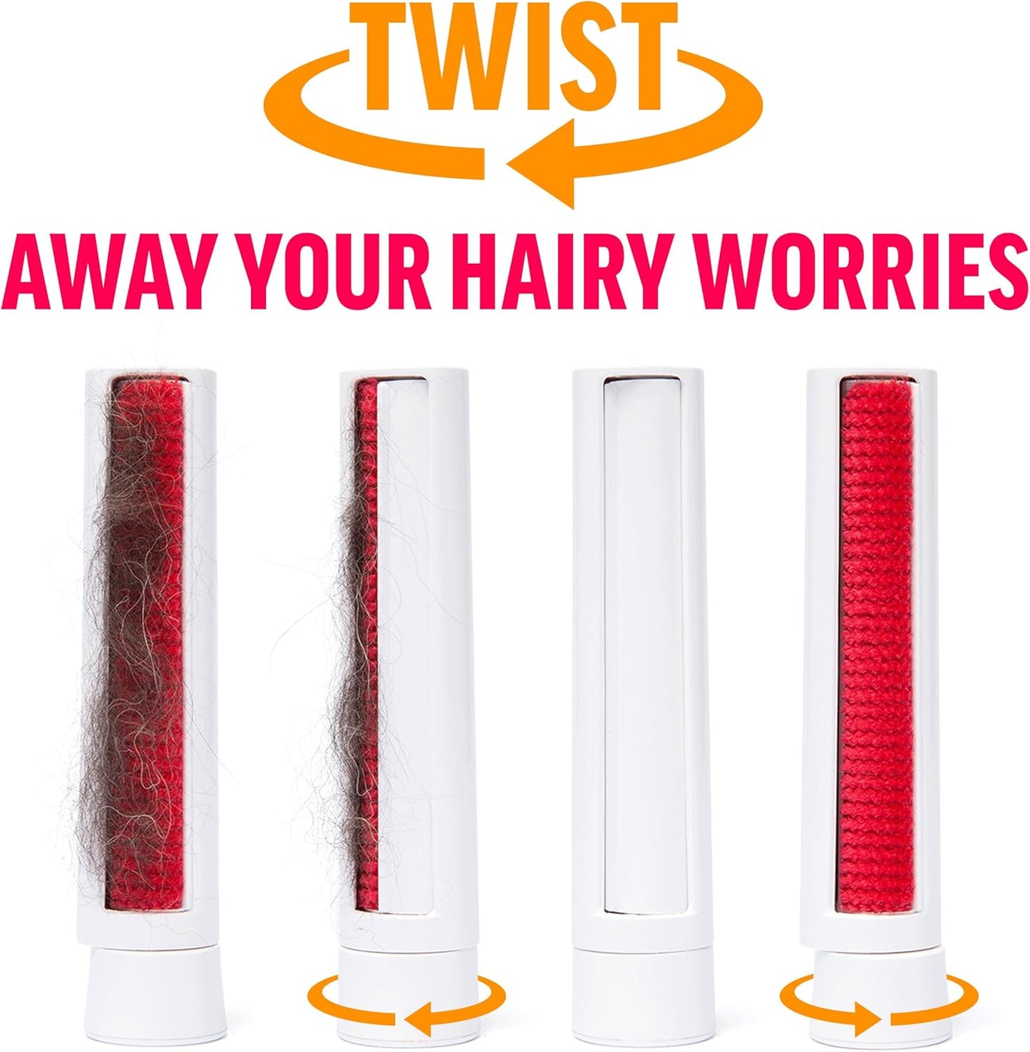 ChomChom Roller for Pet Hair - Reusable Lint Roller Pet Hair Removal Tool for Clothes, Couches, Cars and Travel - Cat Dog Hair Remover, Compact, No Sticky Refills Needed (Travel Togo)