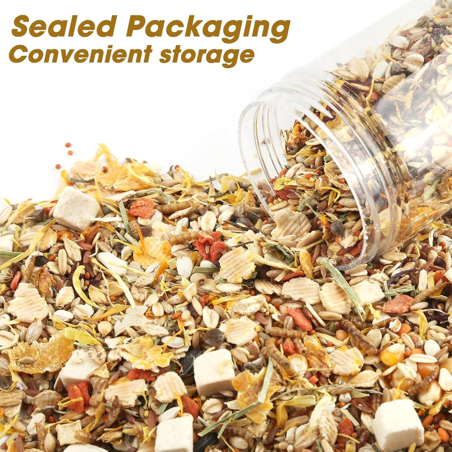 Gourmet Hamster & Gerbil Food, Dry Food for Hamsters-Supports Healthy Digestion and Healthy Teeth Unique Edible Treats for Guinea Pigs, Hamsters, Gerbils