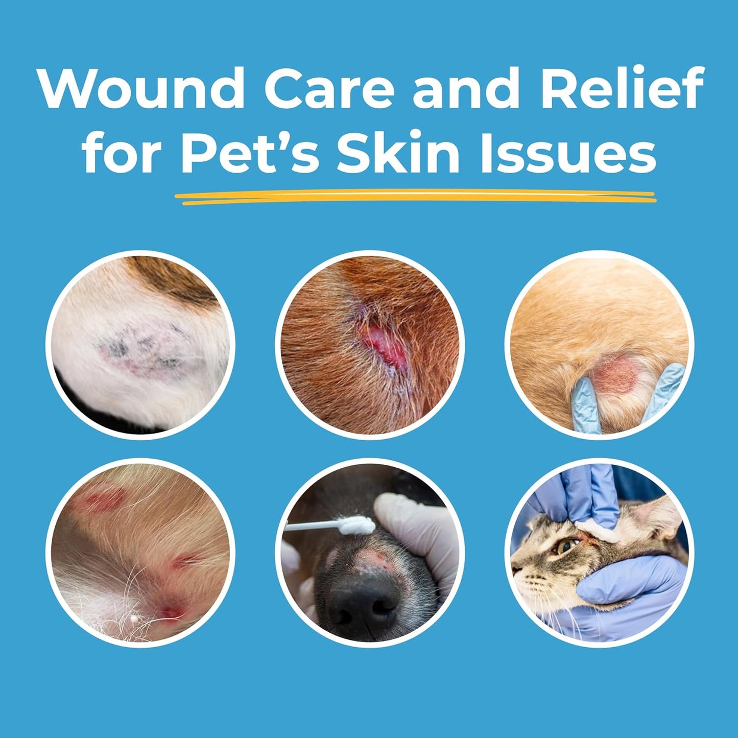 Hot Spot Gel for Dogs and Cats - Dog Wound and Skin Irritation Solution, Pet Emergency Kit, Hydrogel Ointment for Cuts, Burns, Itch, Skin Issues, and Pet Restoration & Wellness - 1.5 Oz