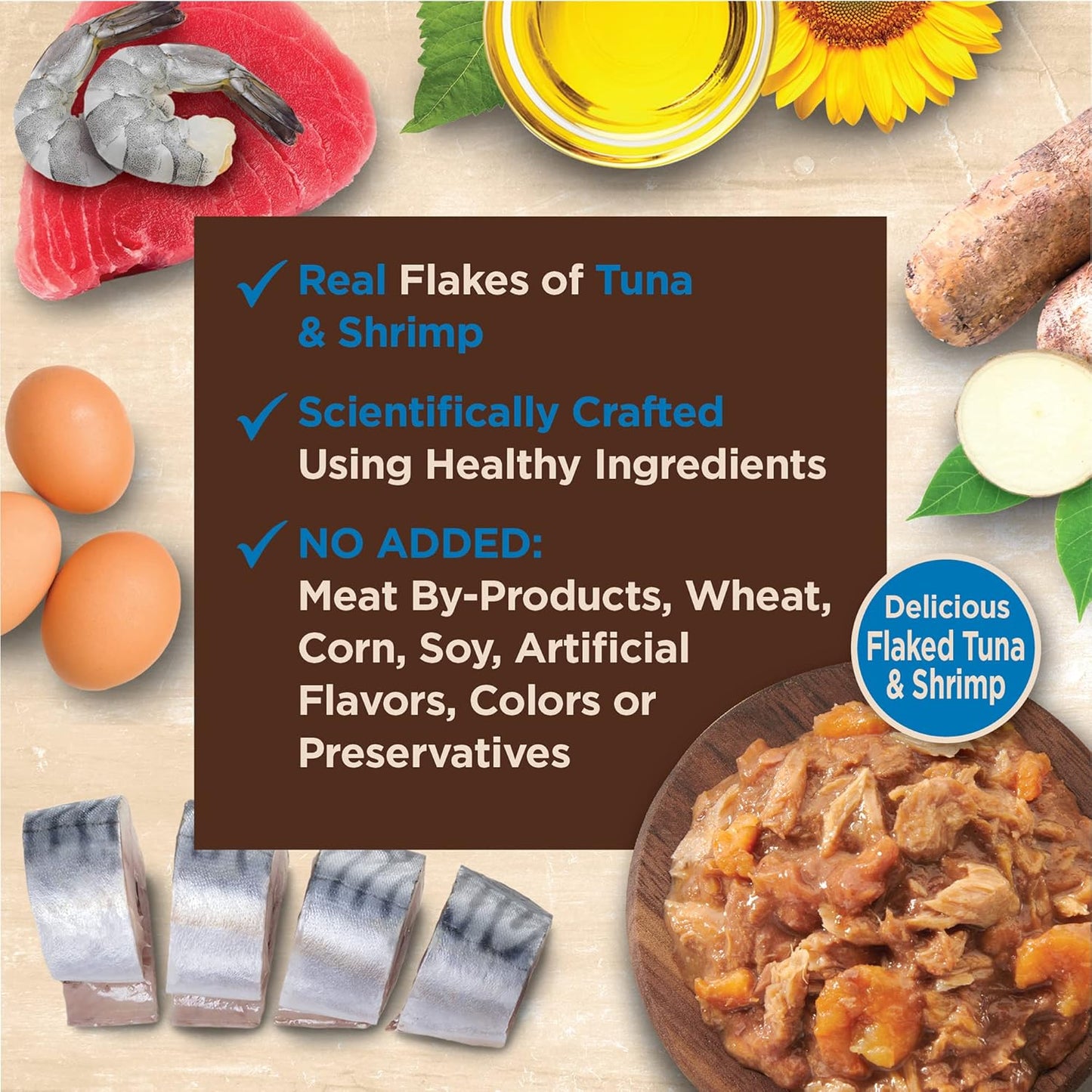 Wellness CORE Tiny Tasters Minced Adult Wet Cat Food, Natural, Protein-Rich, Grain Free, 1.75-Ounce Pouch, 12 Pack, (Tuna & Shrimp)