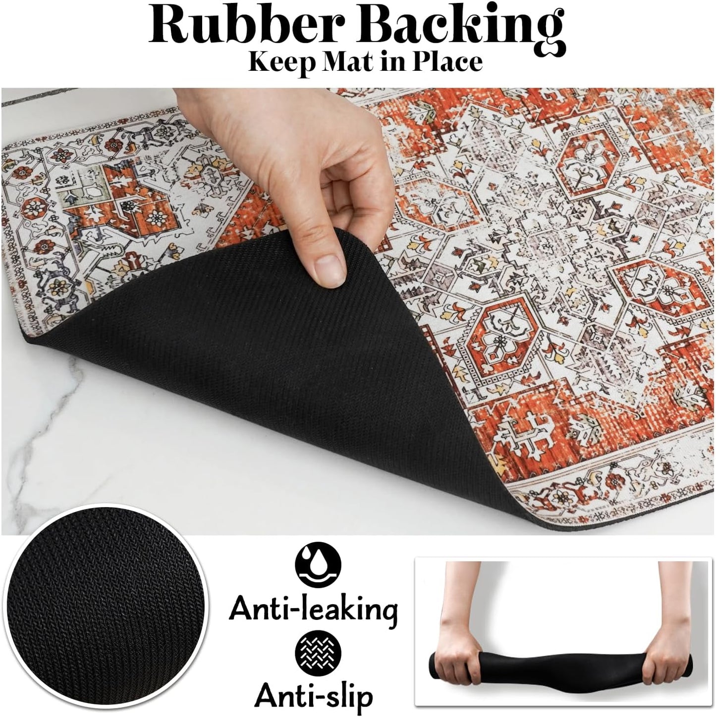 Dog Food Mats for Floors Absorbent, Pet Cat Food Mat - Non Slip Dog Bowl Mats for Food and Water Pet Supplies