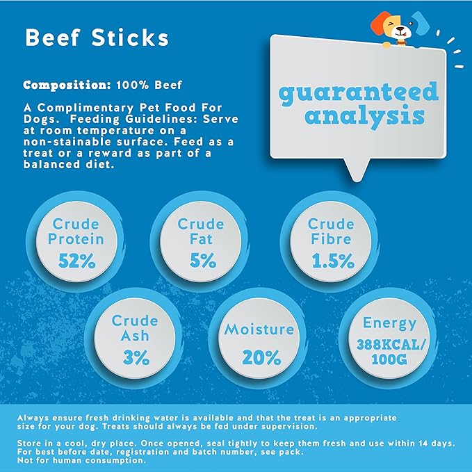 Jack&Pup 6-inch Gullet Sticks for Dogs – Odor Free Joint Health Support Dog Chews – Fresh and Savory Beef Gullet Sticks - Naturally Rich in Glucosamine and Chondroitin (25 Pack)