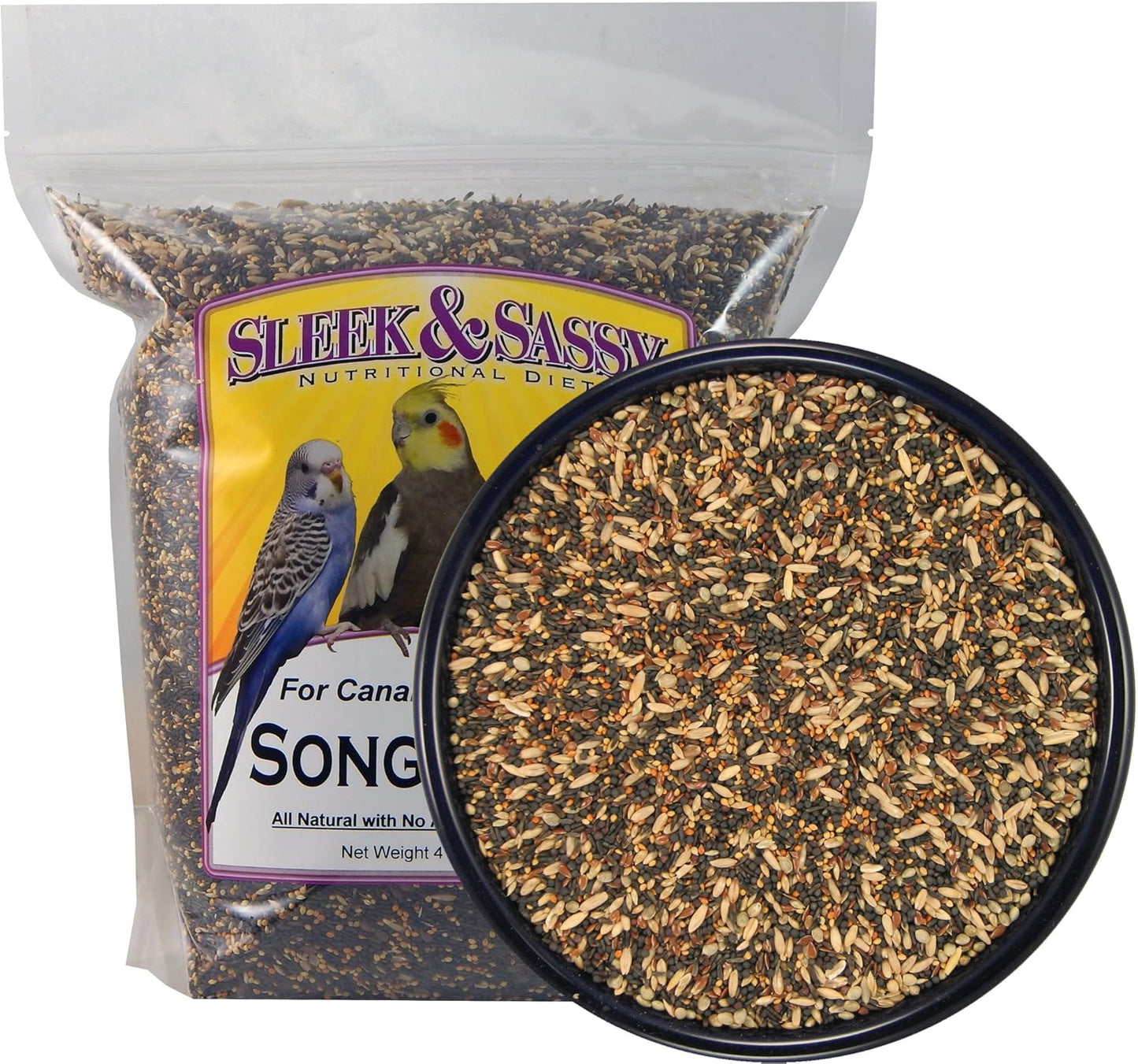 SLEEK & SASSY Song Bird Treat for Finches and Canaries (4 lbs.)