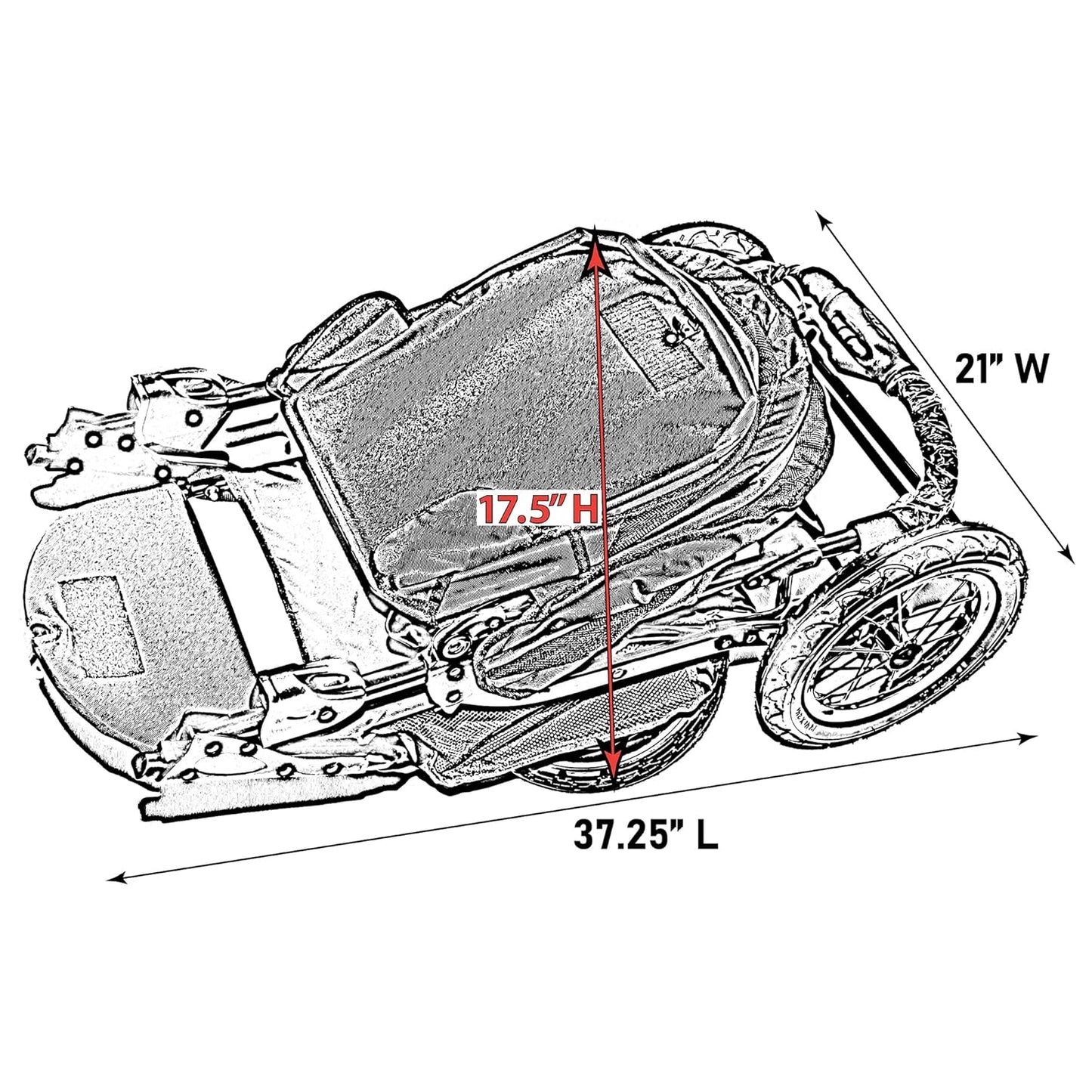 Pet Gear No-Zip NV Pet Stroller for Cats/Dogs, Zipperless Entry, Easy One-Hand Fold, Gel-Filled Tires, Plush Pad + Weather Cover Included, 3 colors