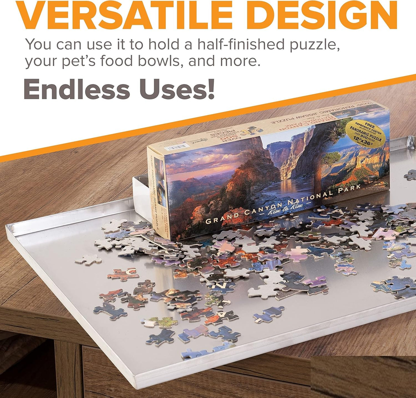 22.75" x 16.63" Metal Replacement Dog Crate Pan Chew Proof Crack Proof Pet Kennel Tray Central Dog Training Crate Pan Pet Supplies, Stainless Steel, 1" H