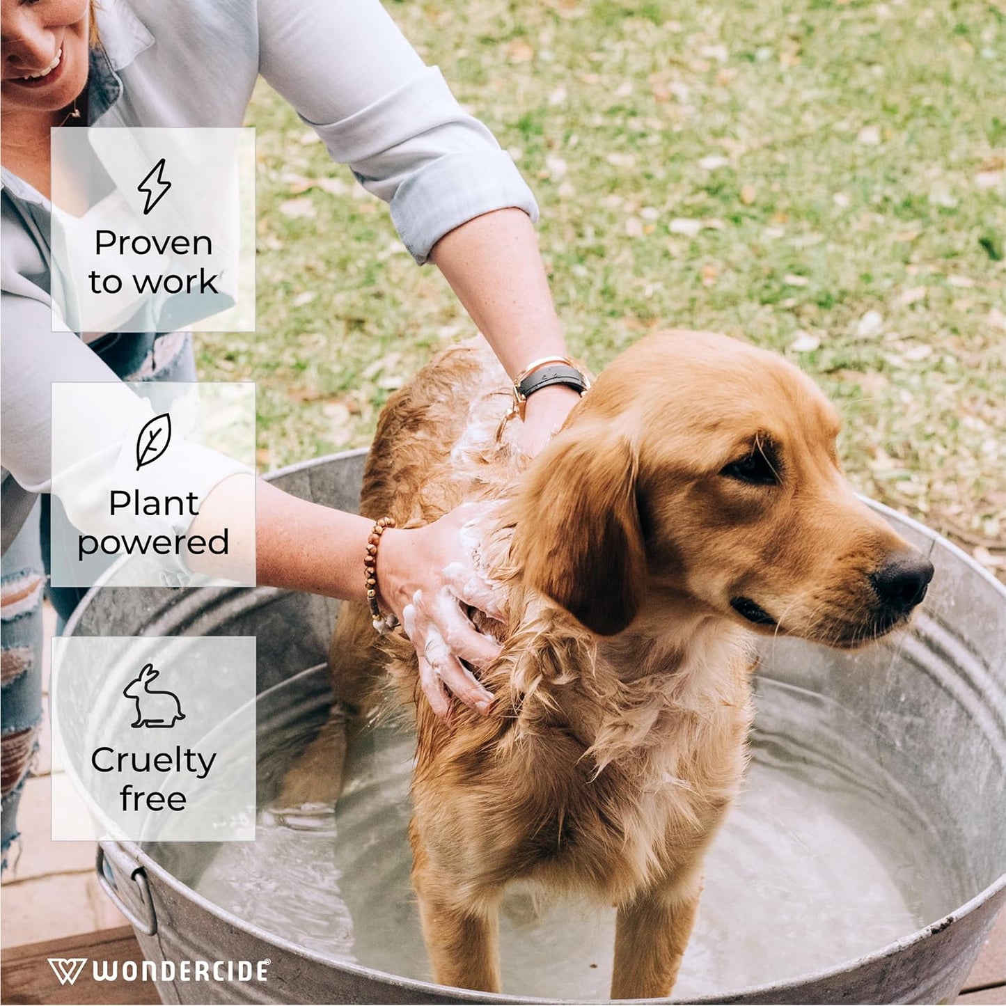 Wondercide - Flea & Tick Shampoo for Dogs and Cats - Flea and Tick Killer Treatment with Natural Essential Oils - for Pets Over 4 Months - Powered by Plants - 12 Fl oz