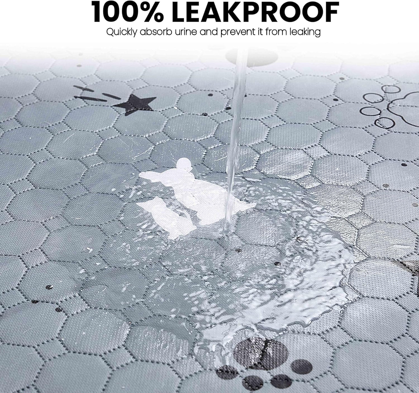 Gardner Pet Washable Dog Pee Pads, 36'' x 36'' Non Slip Dog Mats with Great Urine Absorption, Reusable Puppy Pee Pads for Potty Training, 2 Pack