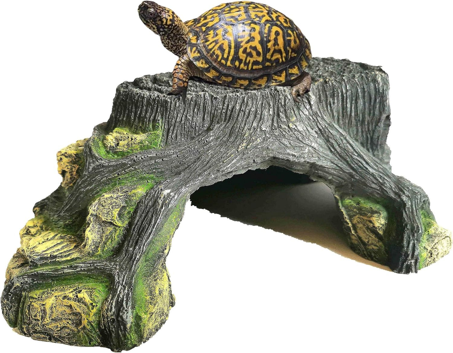 Reptile Hide Snake Hide for Bearded Dragon Gecko Lizard Baby Ball Python Little Turtle Tortoise Use 9.8"×8.5"×3.9",Aquarium Decor for Betta Fish Shrimp