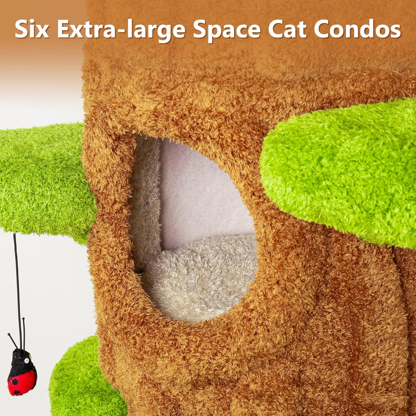 Luxury Cat Tree Tower for Indoor Cats,88.6" Tall Cat Tree,Multi-Level Furniture Activity Center with Scratching Posts Stand House Condo Funny Toys Kittens Pet Play House